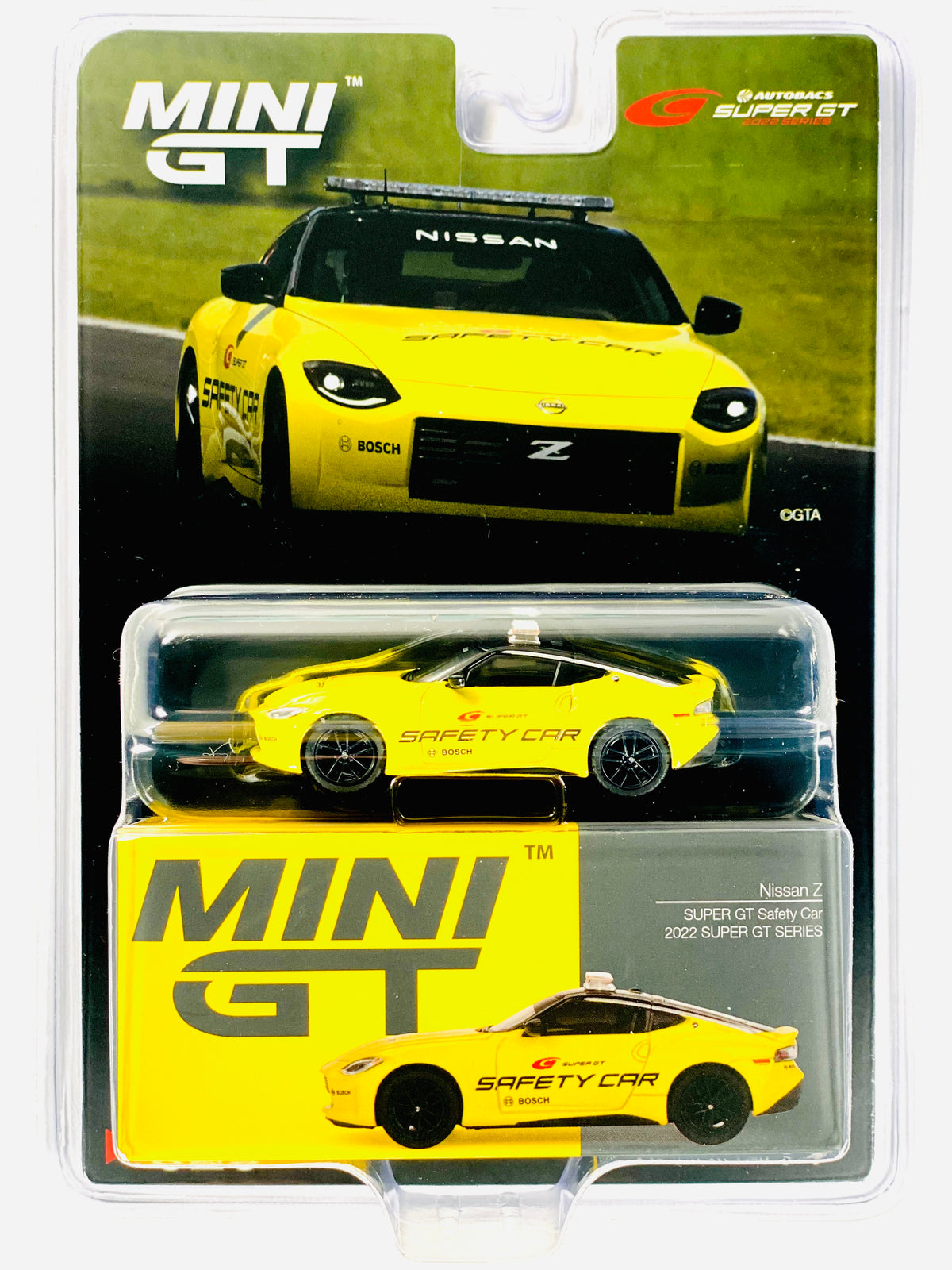 Mini GT Mijo Exclusives Japan Exclusive Nissan Z Super GT Safety Car 2022  Super GT Series Yellow #620