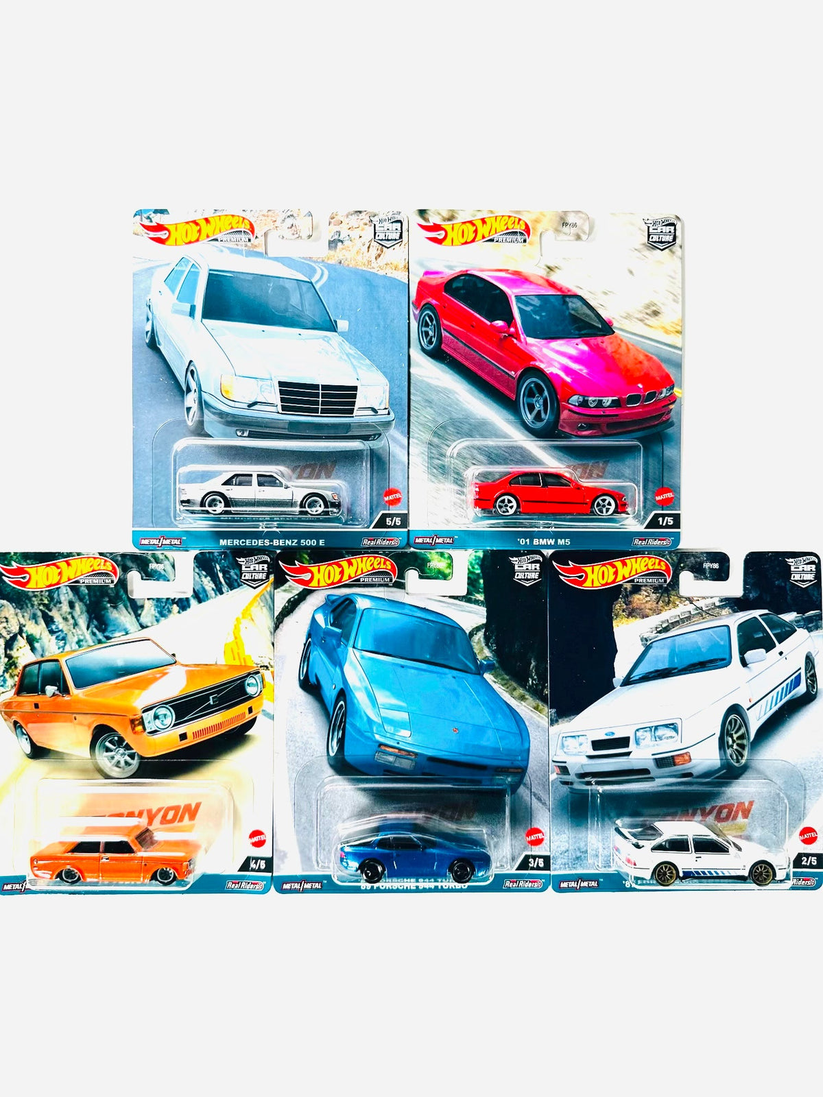 HOT WHEELS 2023 CAR CULTURE CANYON WARRIORS CASE C (Set of 5 Cars) –  Jcardiecast