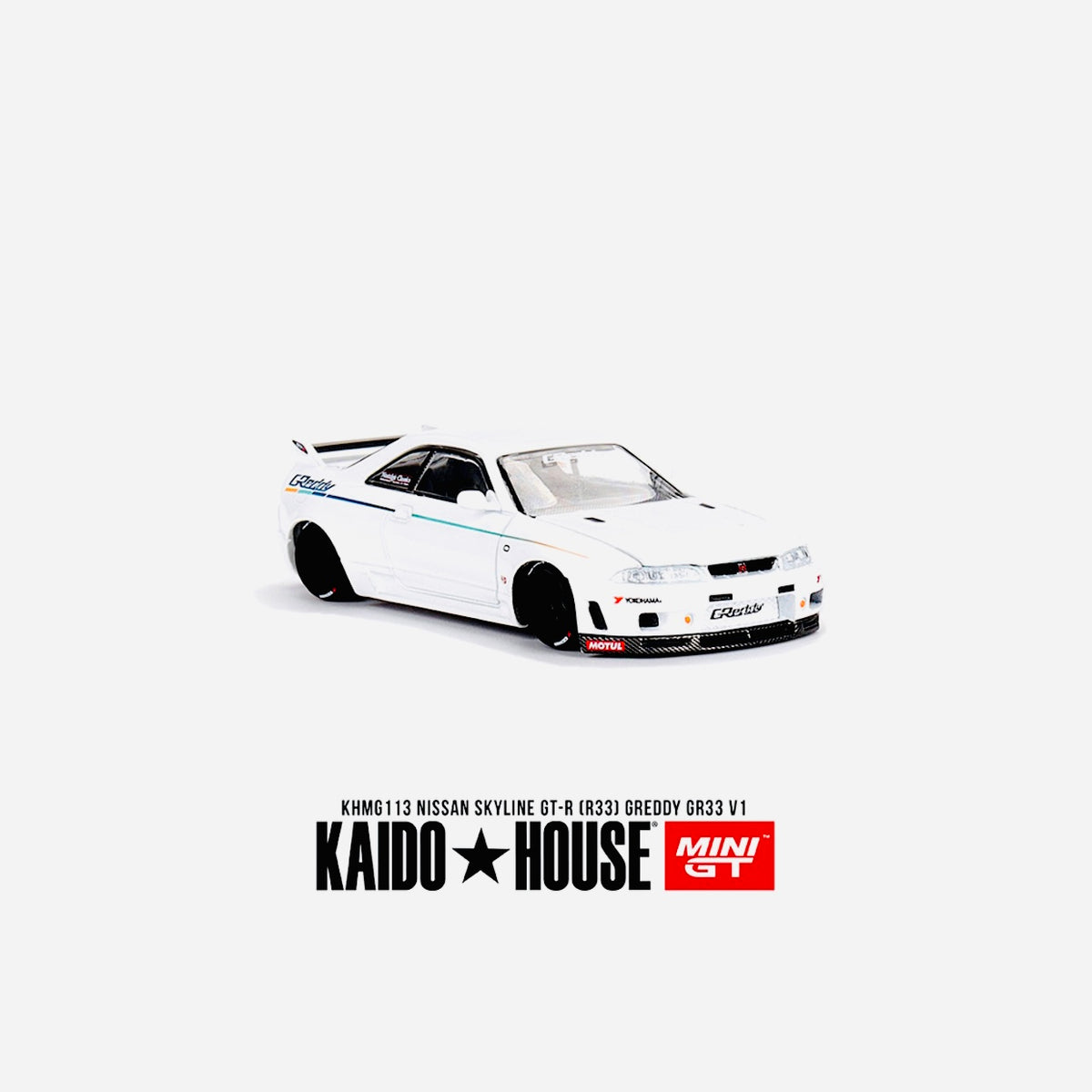 Mini GT X Kaido House Collab Nissan Skyline GT-R Greddy GR33 V1 #113