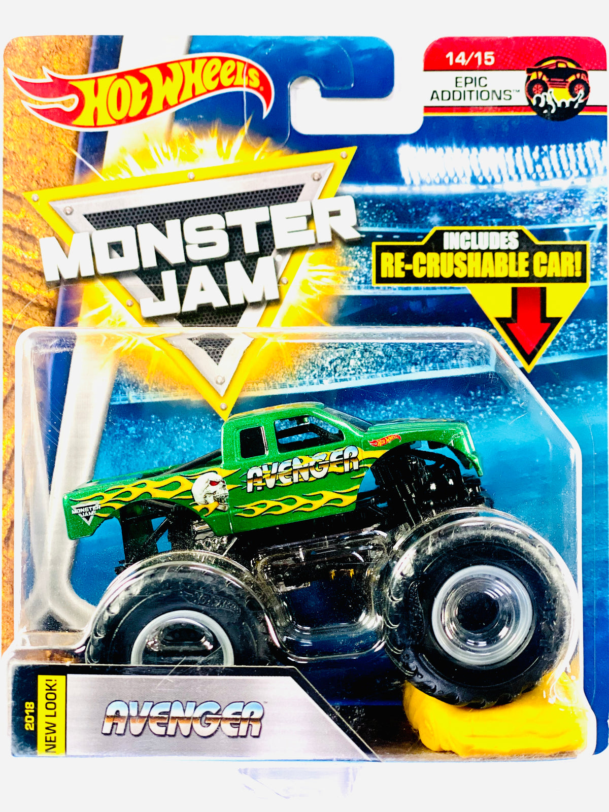 Hot Wheels 2018 Monster Truck Car Monster Jam Avenger 14 15