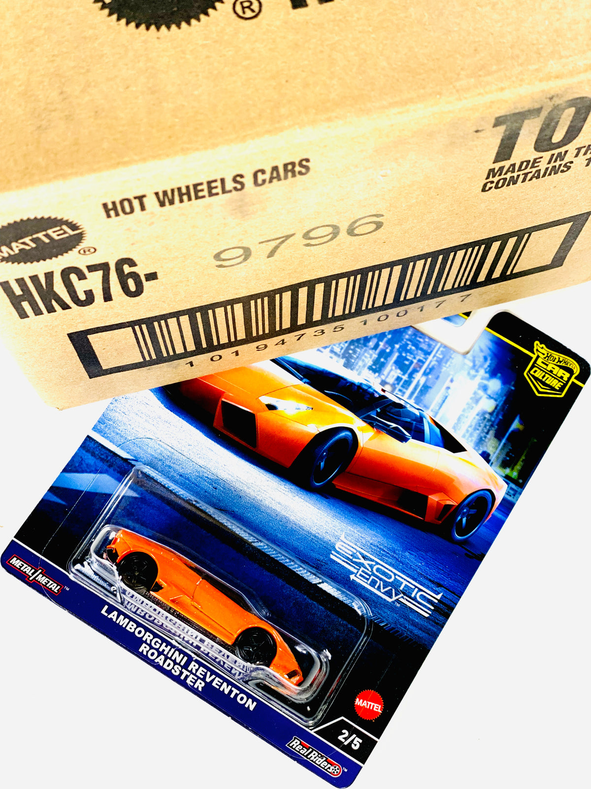 Hot Wheels 2023 Car Culture Exotic Envy Lamborghini Reventon Roadster  Factory Sealed Solid Pack (10 Cars)