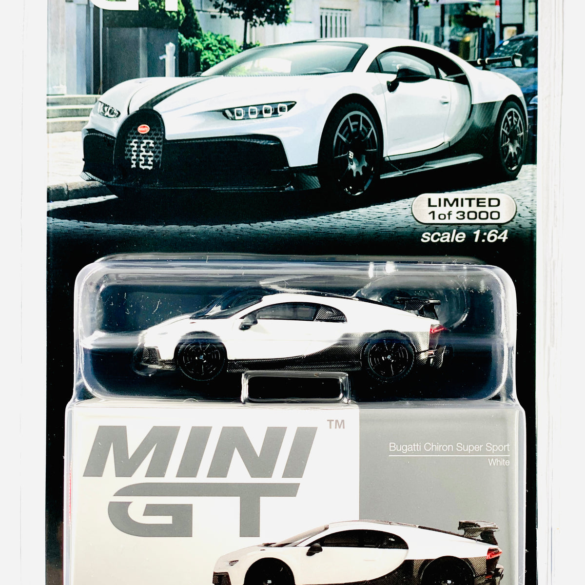 Mini GT 1:64 Bugatti Chiron Pur Sport - White - Mijo Exclusives - M & J  Toys Inc. Die-Cast Distribution