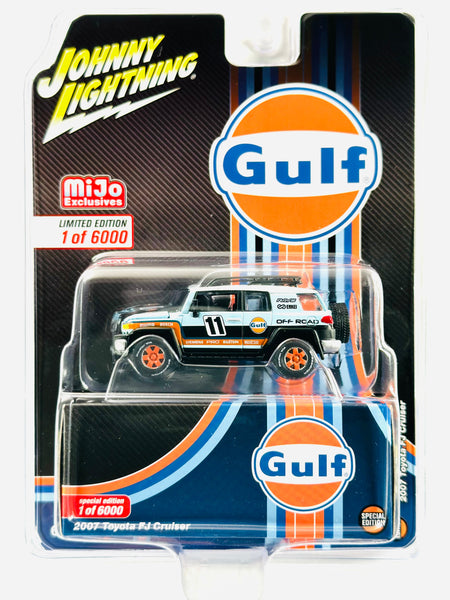 JOHNNY LIGHTNING MIJO EXCLUSIVE GULF 2007 TOYOTA FJ CRUISER 4X4