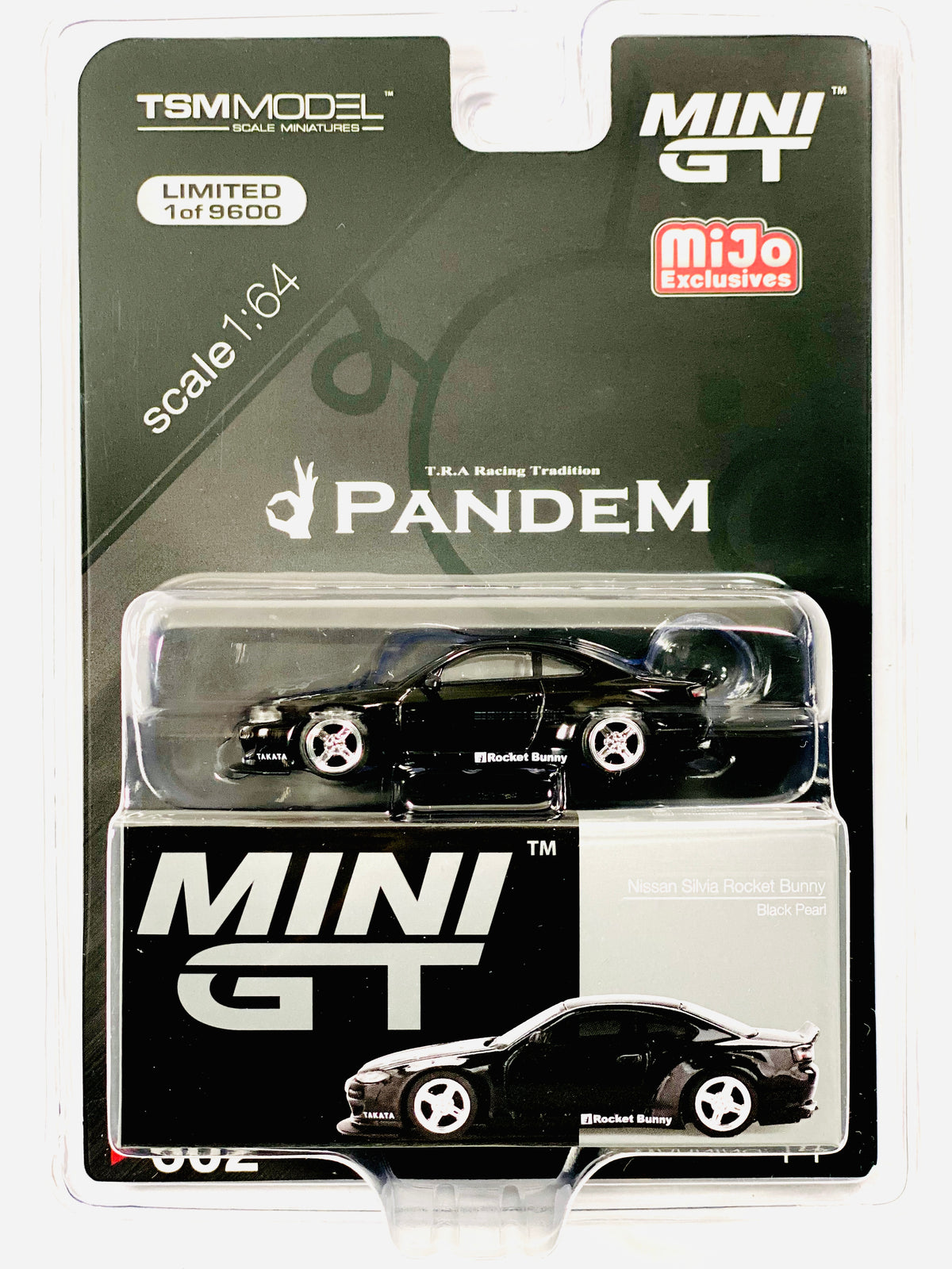 MINIGT 1:64 Nissan Silvia (S15) Rocket Bunny in Black Pearl