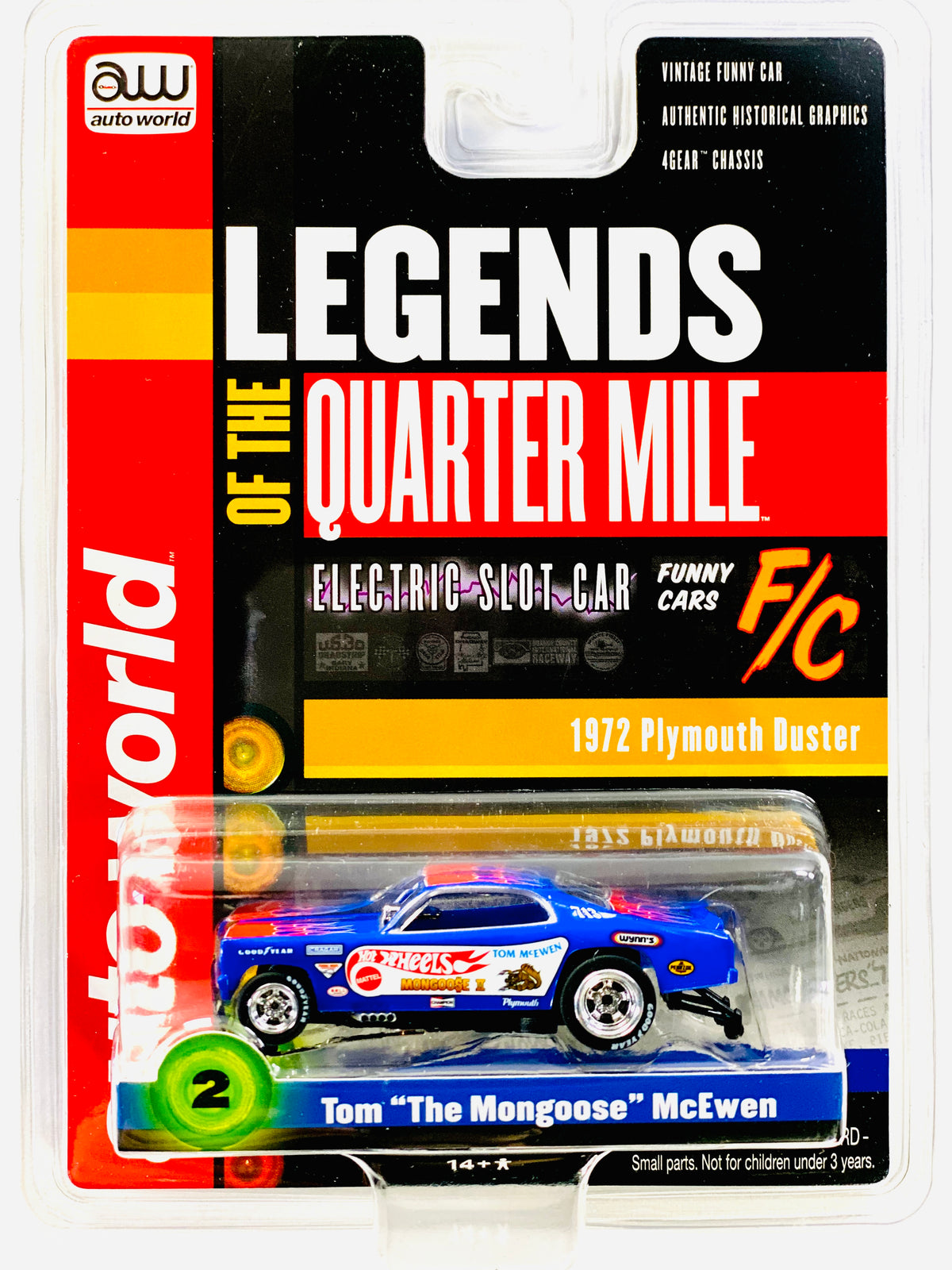 Auto World Ho Slot Car Legends of the Quarter Mile 1972 Plymouth Duste Jcardiecast