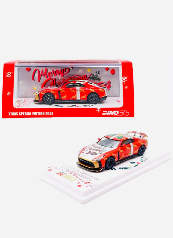 Inno64 Nissan GTR50 Christmas XMAS 2024 Special Edition Chrome Gold