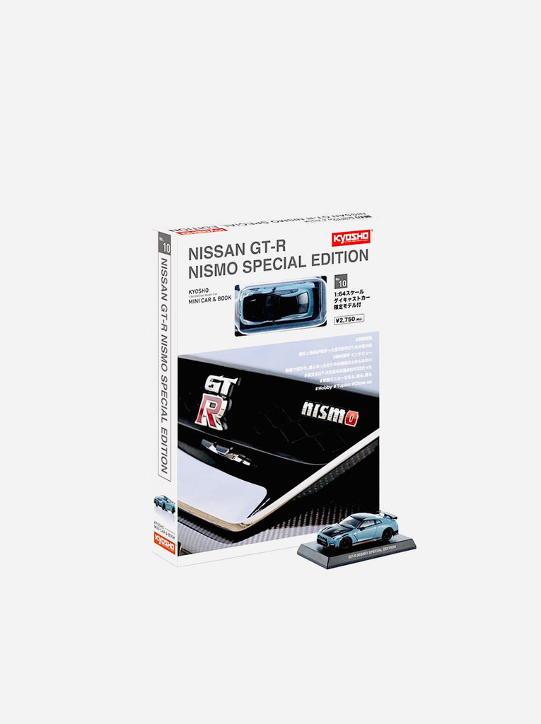 Kyosho Mini Car & Book Nissan GT-R Nismo 2022 Limited Edition Grey