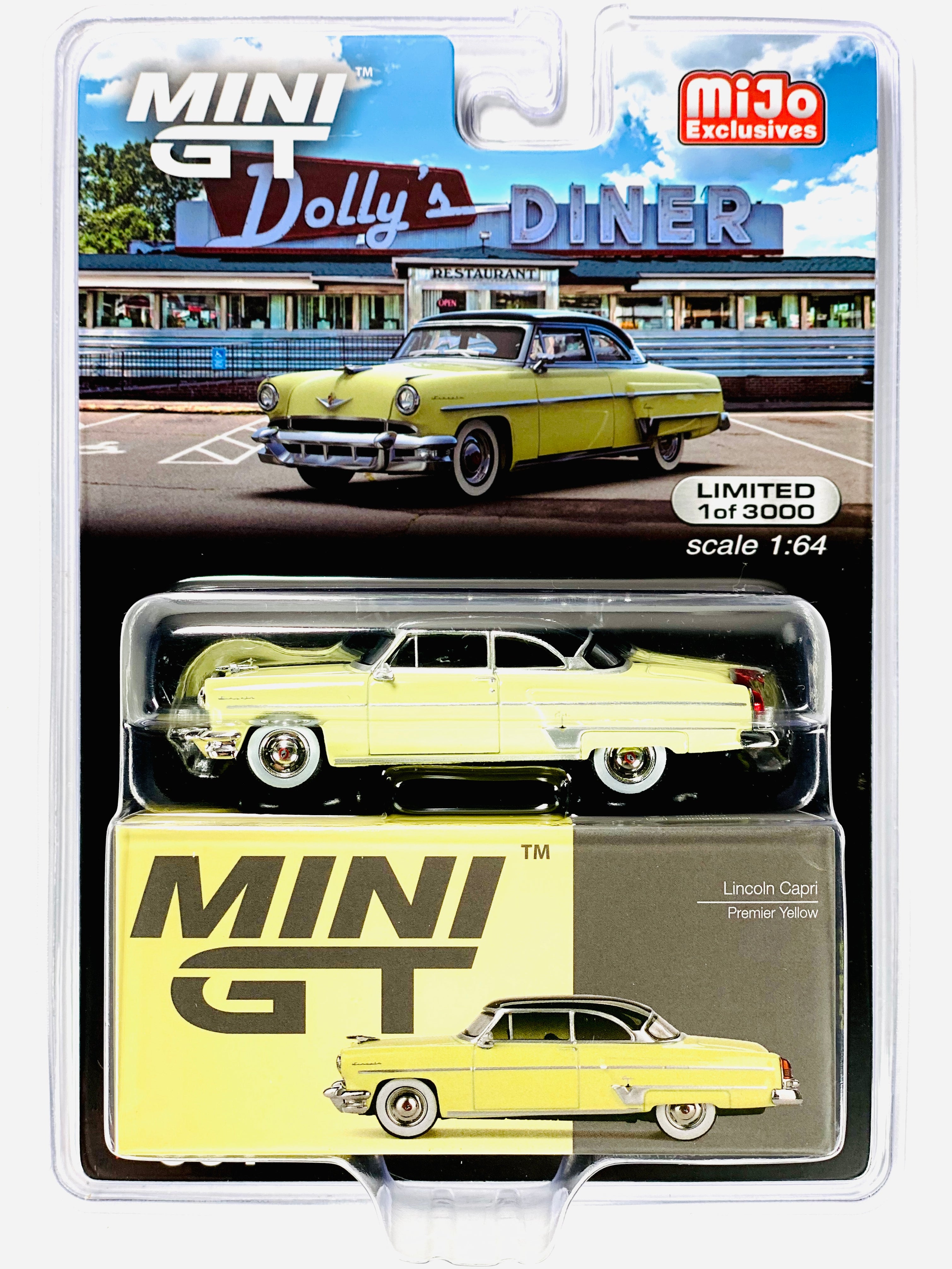 Mini GT Mijo Exclusives 1954 Lincoln Capri Premier Yellow #561 ...