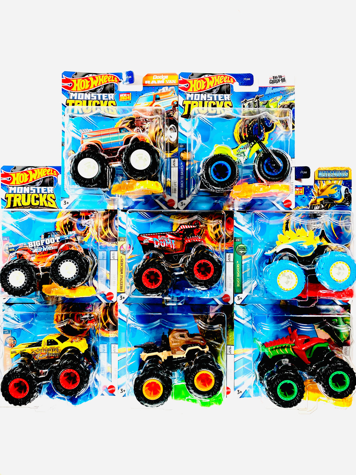 HOT WHEELS 2023 MONSTER TRUCK & CAR FACTORY SEALED CASE G (8 Cars) –  Jcardiecast
