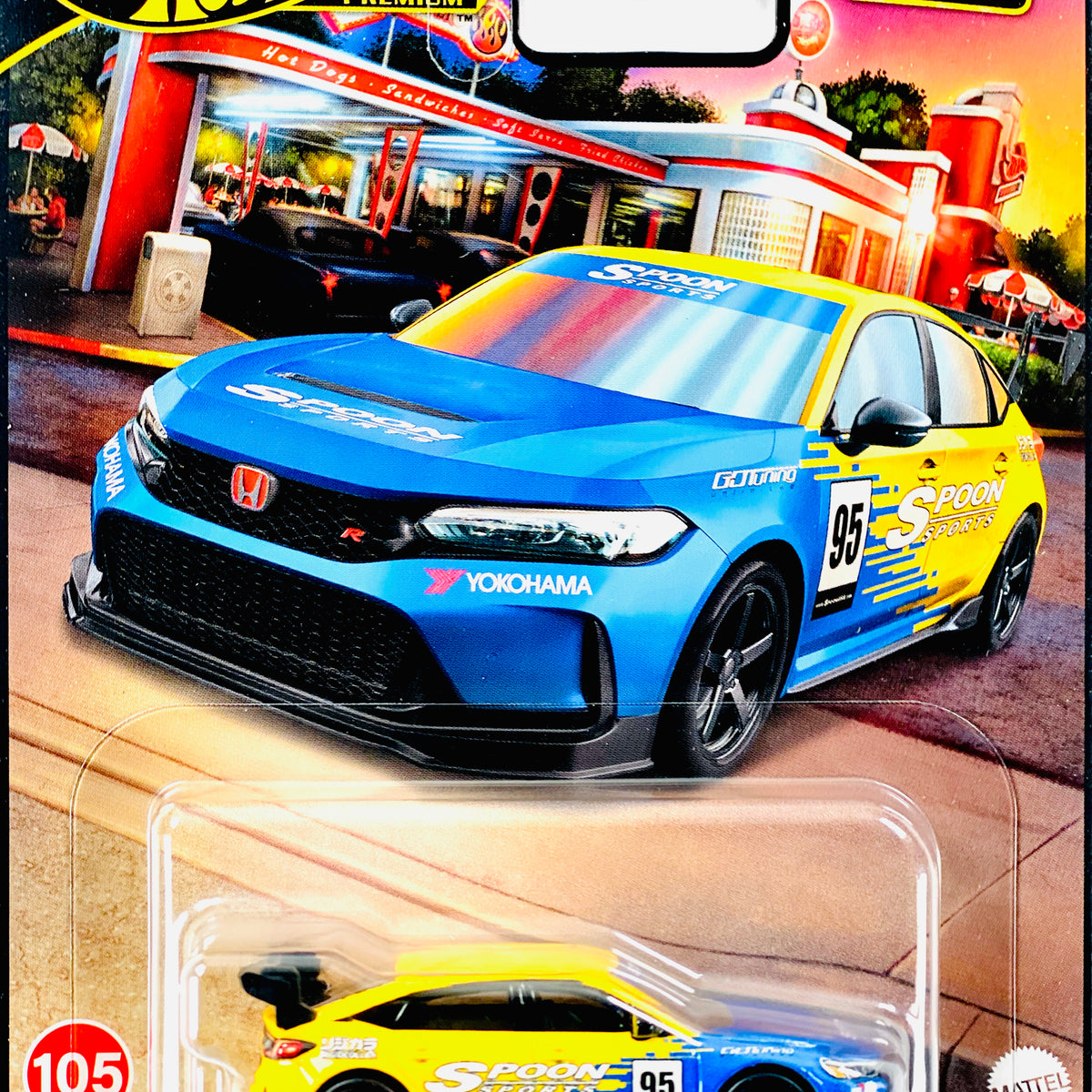 Hot Wheels 2024 Boulevard 24 Honda Civic Spoon Type R 105 Jcardiecast