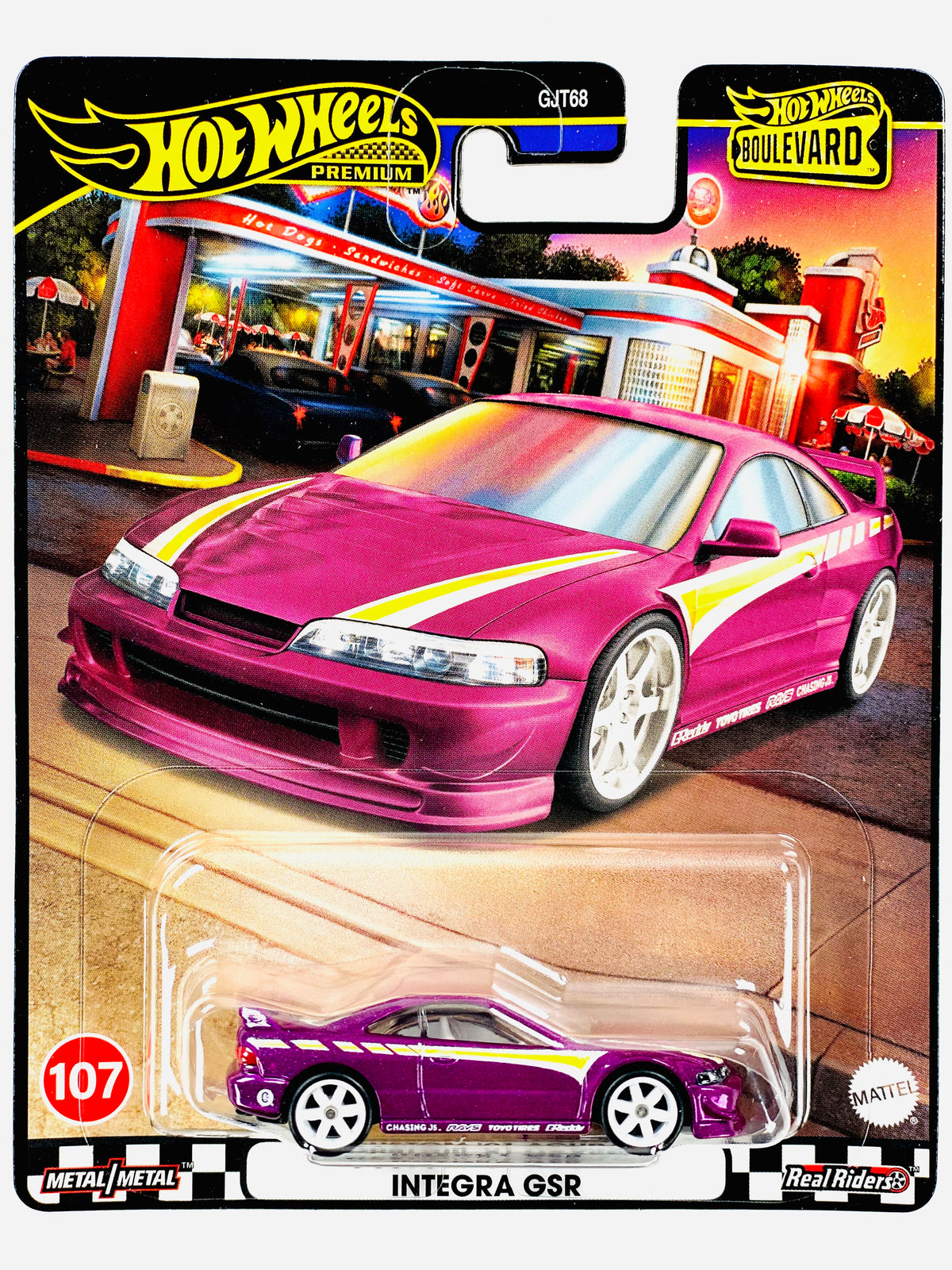 Hot Wheels 2024 Boulevard Custom 01 Acura Integra GSR 107 Jcardiecast