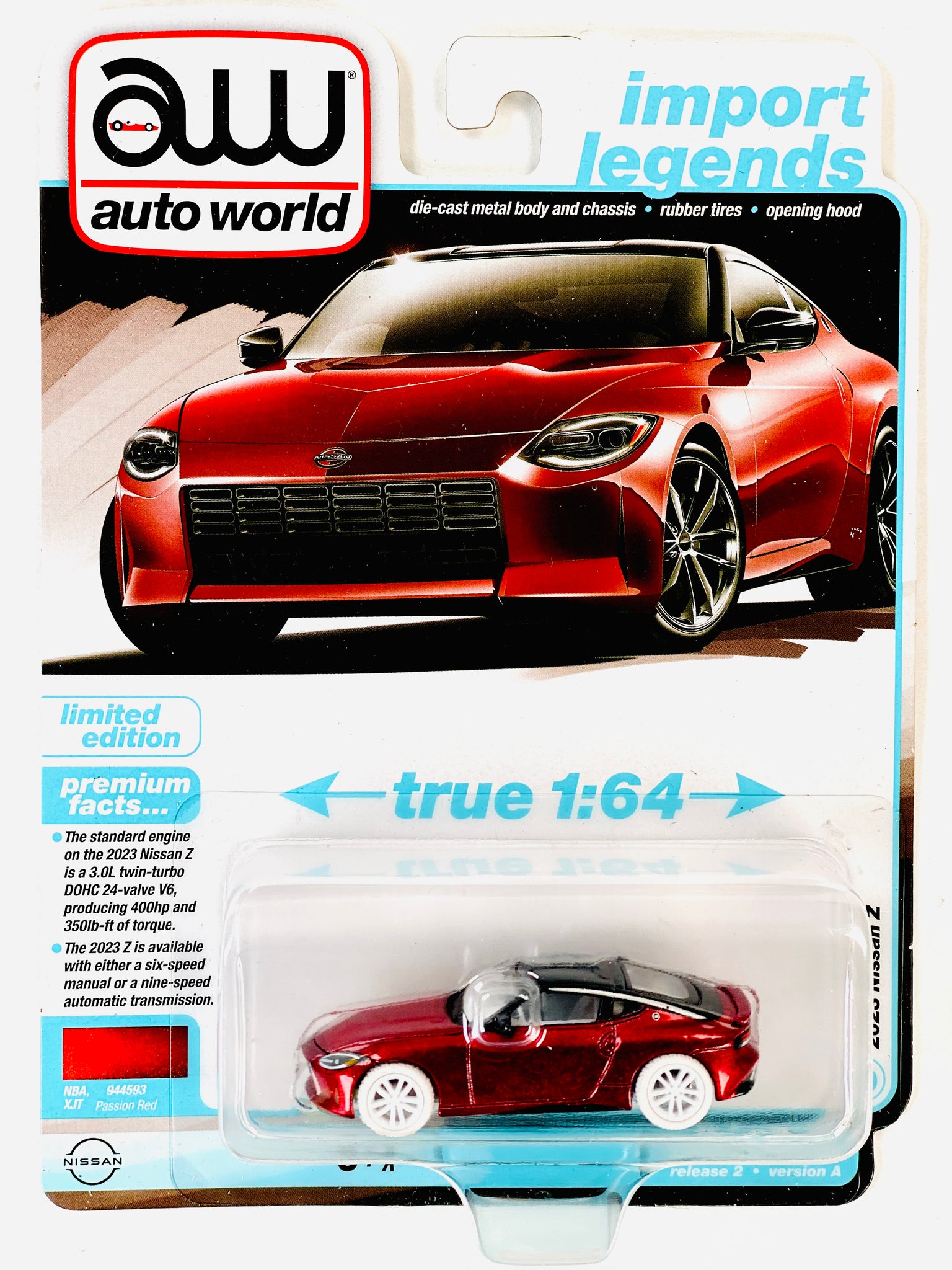 Auto World Import Legends 2023 Nissan Z Passion Red Chase - Damaged Ca ...