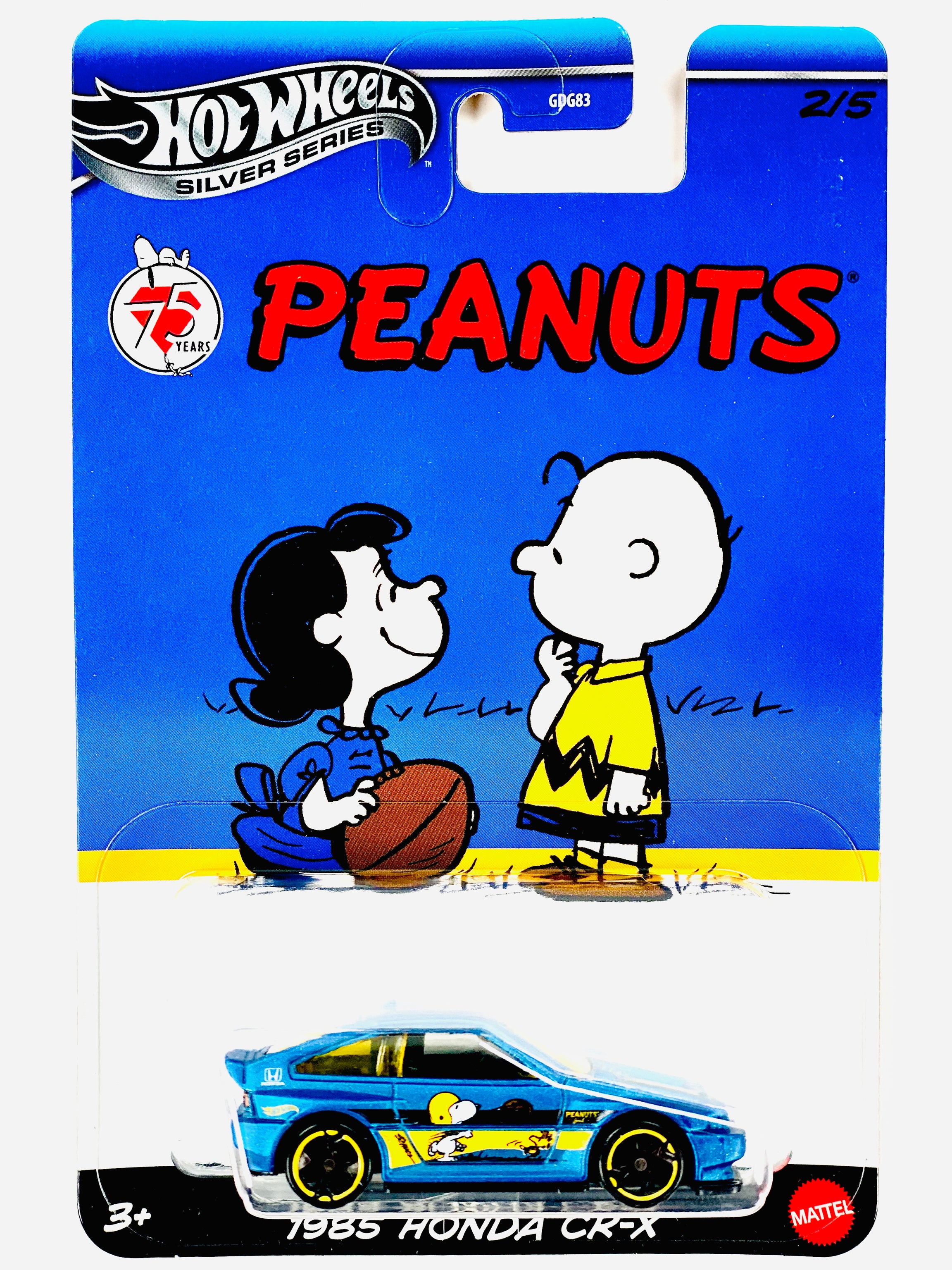 Hot Wheels 2025 Silver Series Peanuts 1985 Honda CR-X – Jcardiecast