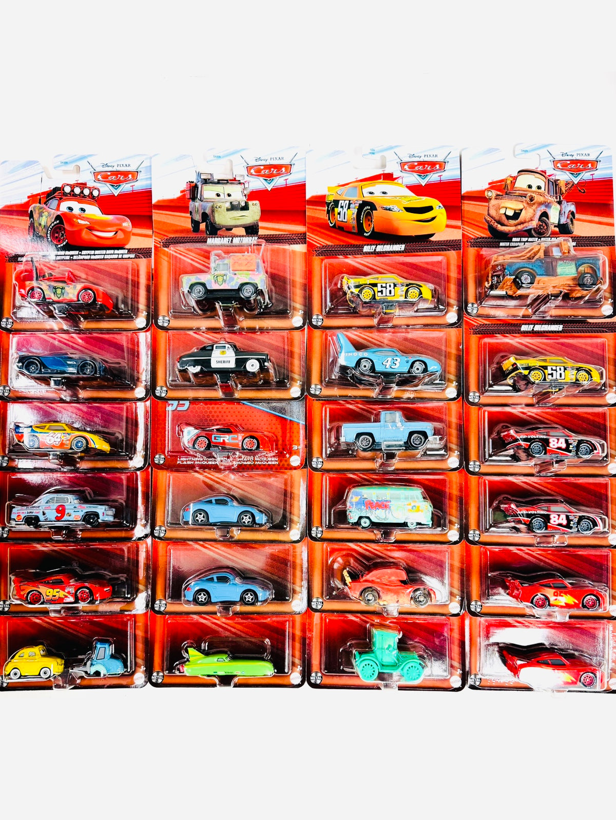 Hot Wheels 2025 Character Cars Disney Pixar Cars Case P (24 Cars) Da