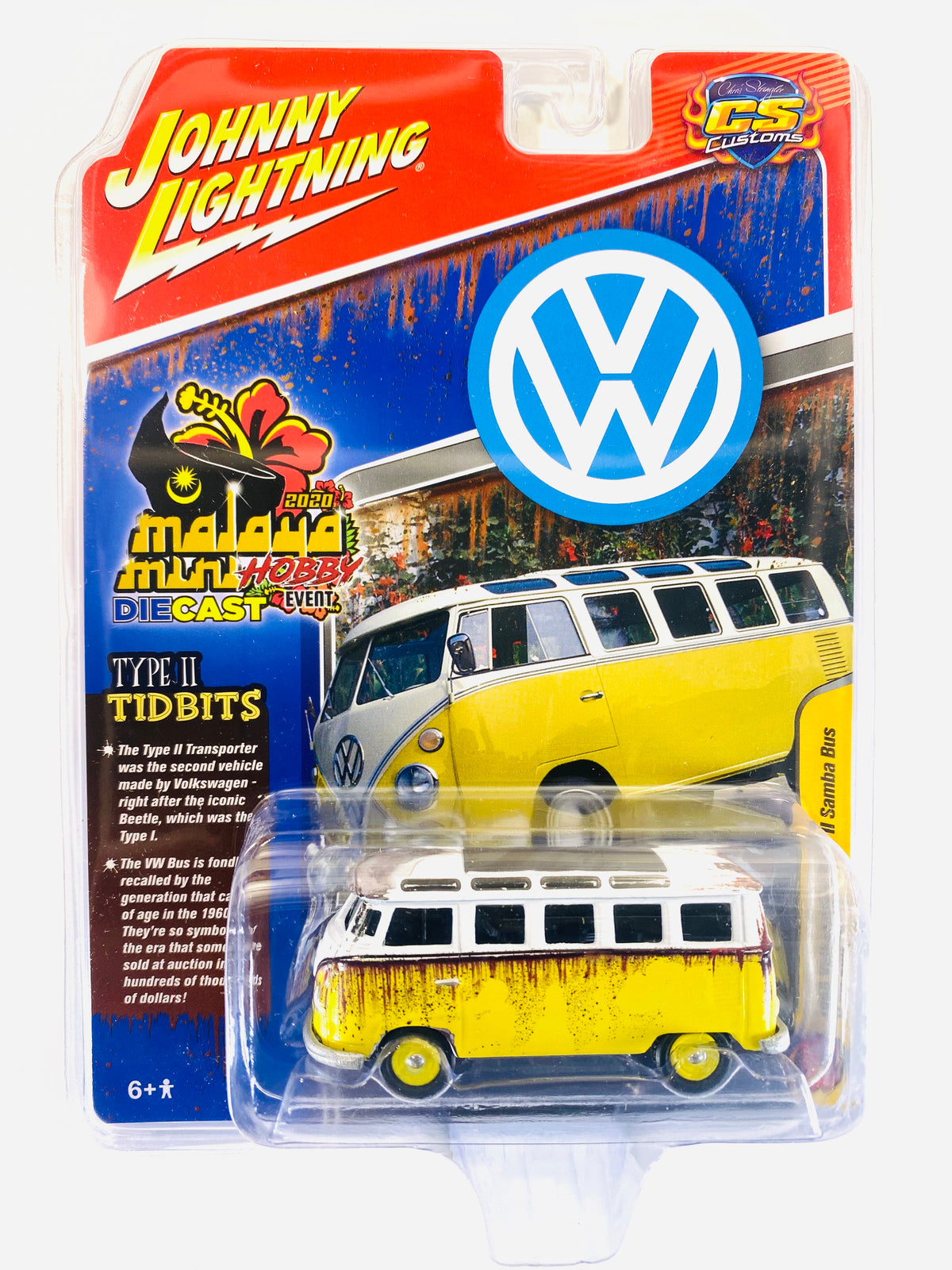 JOHNNY LIGHTNING 1965 VW TYPE II SAMBA BUS - STREET SAMBA